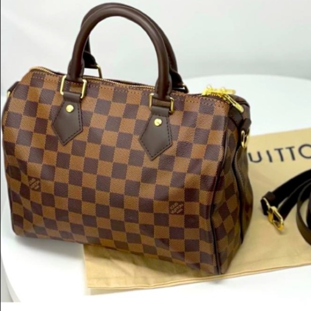 LOUIS VUITTON Speedy 25 Bandoulière Damier Ebene